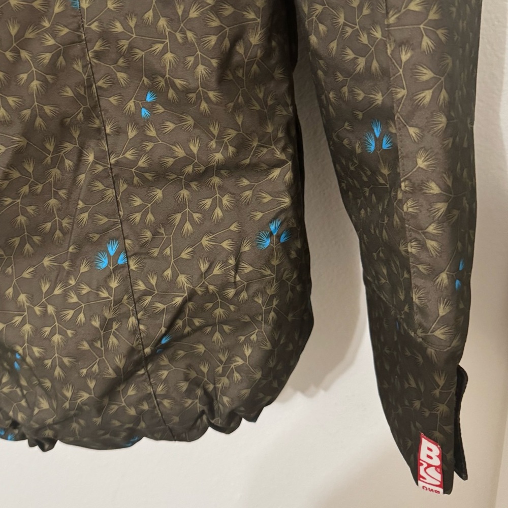 BONFIRE · GOLD SERIES BLUR OLIVE GREEN FLORAL SNOWBOARD JACKET - SMALL - Picture 5 of 5